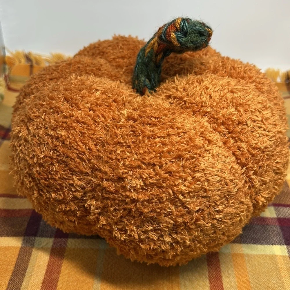 Handmade stuffed pumpkin